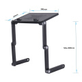 Factory Price Ergonomic Portable and Foldable Mini Plastic Office Computer Desk Laptop Stand with Cooling Fan and Mouse Pad/